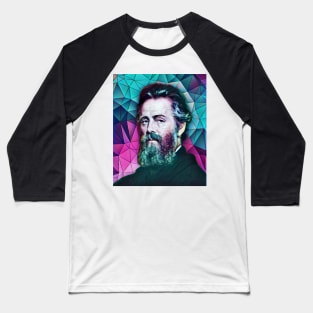 Herman Melville Portrait | Herman Melville Artwork 8 Baseball T-Shirt